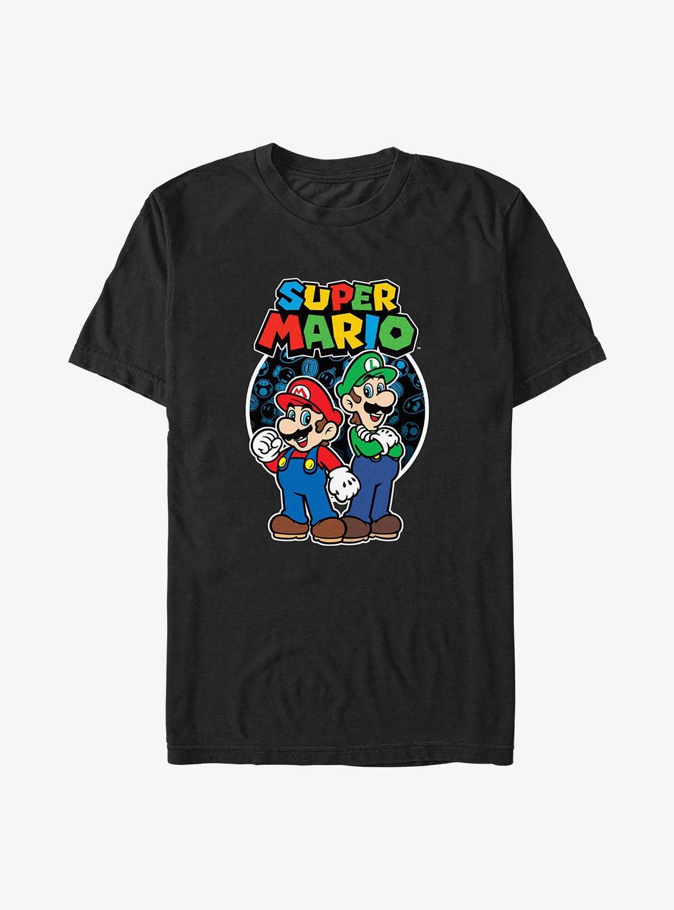 Nintendo Co Op Bros Big & Tall T-Shirt, BLACK, hi-res