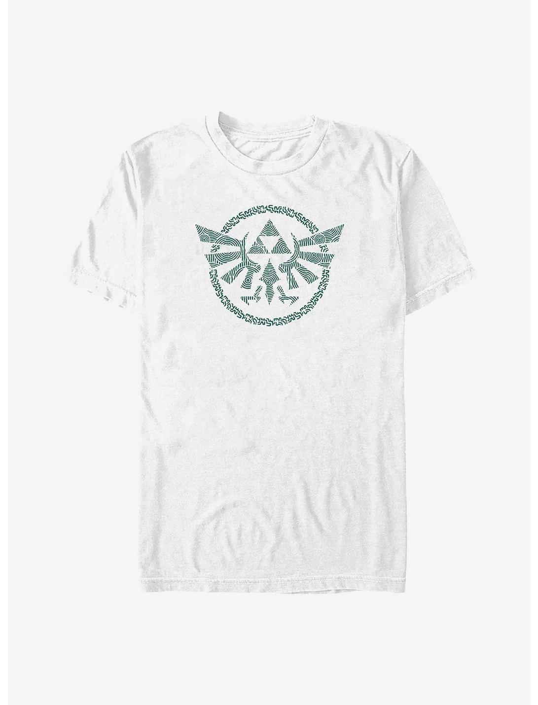 The Legend of Zelda Hyrule Crest Big & Tall T-Shirt, WHITE, hi-res