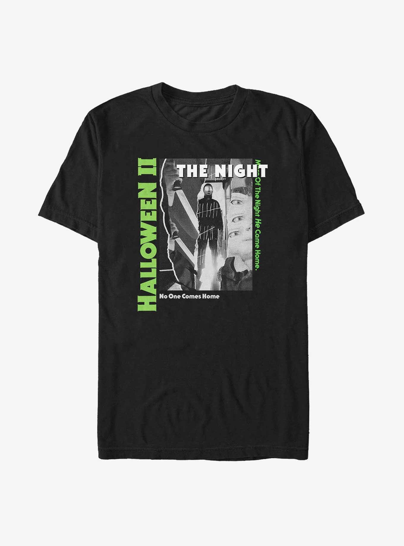 Halloween Night Nightmare Poster Big & Tall T-Shirt, BLACK, hi-res