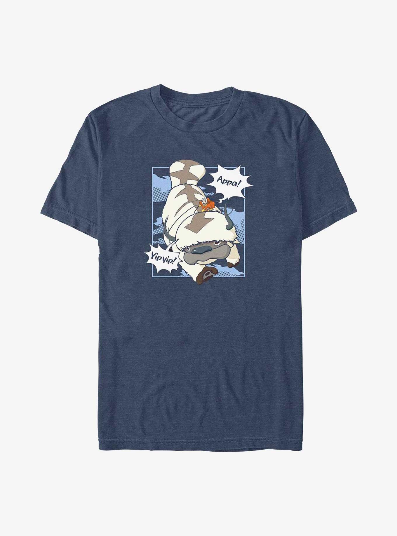 Avatar: The Last Airbender Appa Yip Yip Big & Tall T-Shirt, NAVY HTR, hi-res