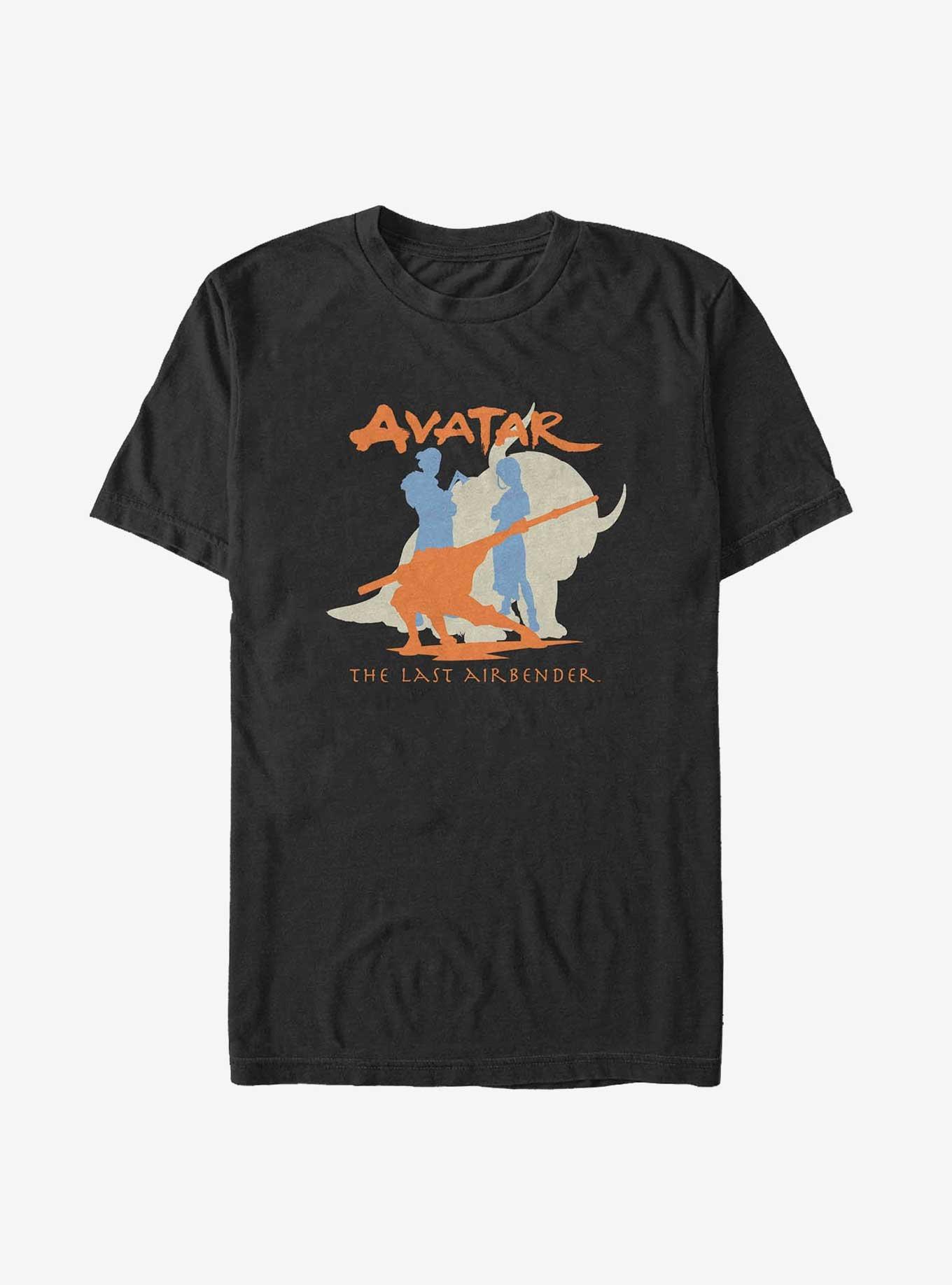 Avatar: The Last Airbender Original Gaang Silhouette Big & Tall T-Shirt, BLACK, hi-res