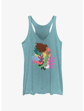 Disney The Little Mermaid Live Action Ariel With Flounder Womens Tank Top, , hi-res