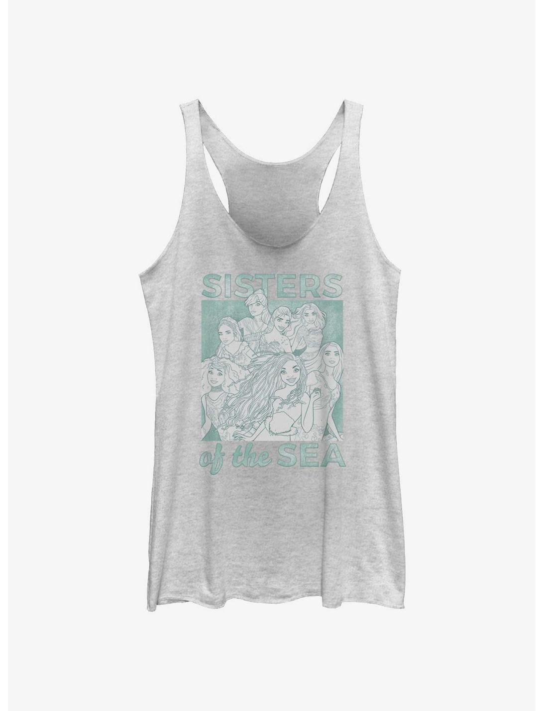 Disney The Little Mermaid Live Action Sisters of the Sea Womens Tank Top, WHITE HTR, hi-res