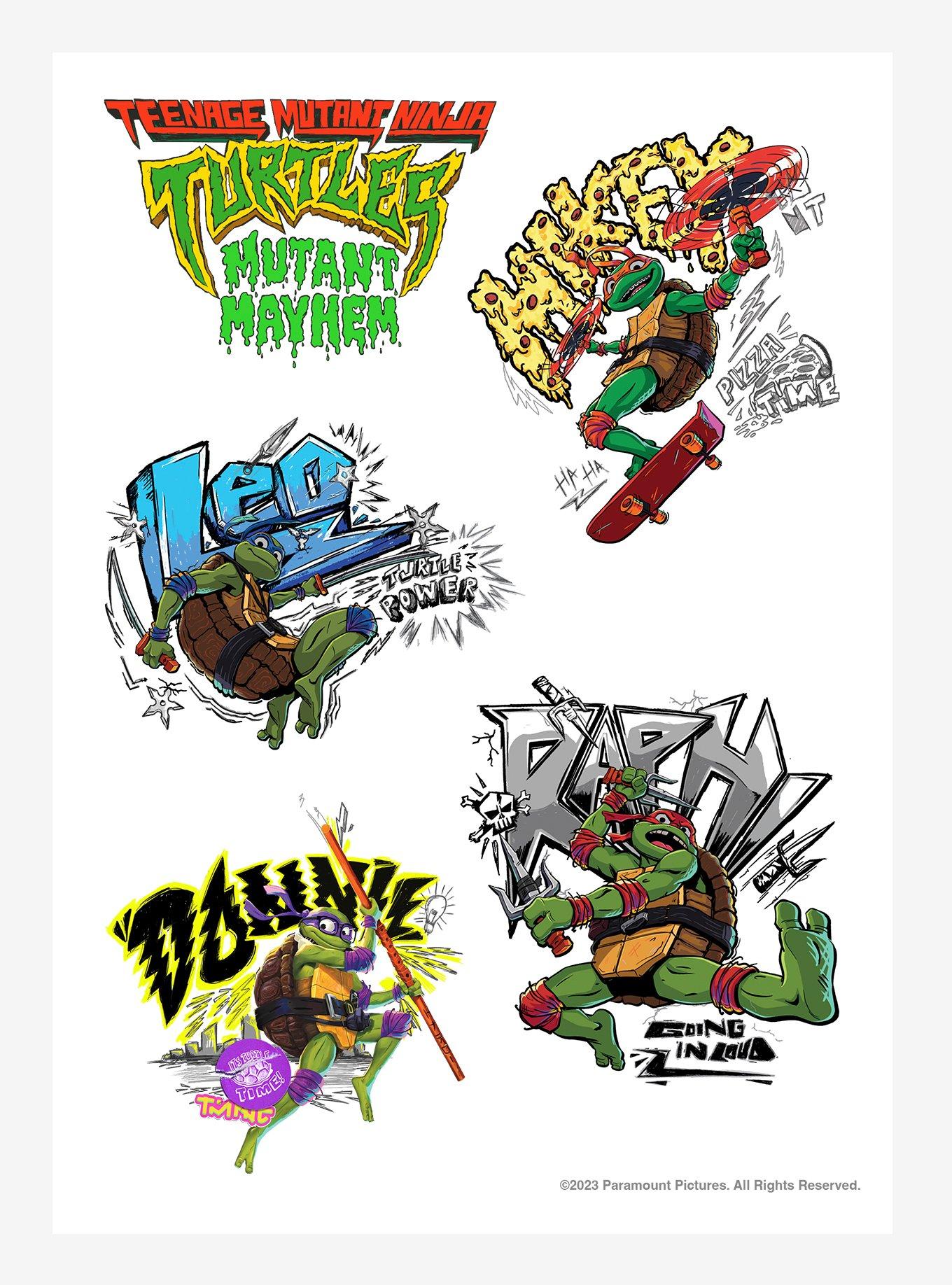 Teenage Mutant Ninja Turtles Cartoon Vinyl Sticker Decal WALL