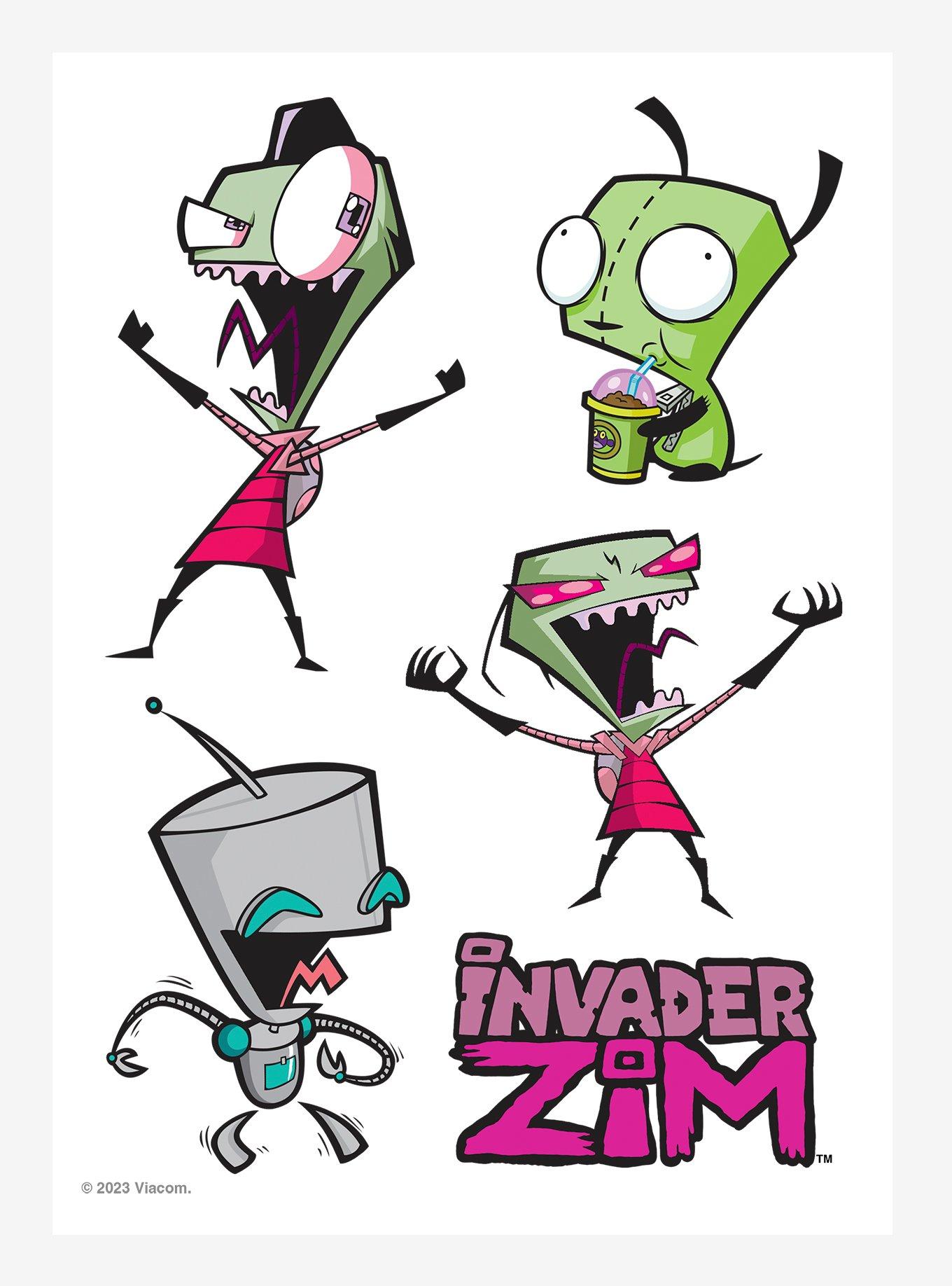Invader Zim Gir takeover Sticker Sheet