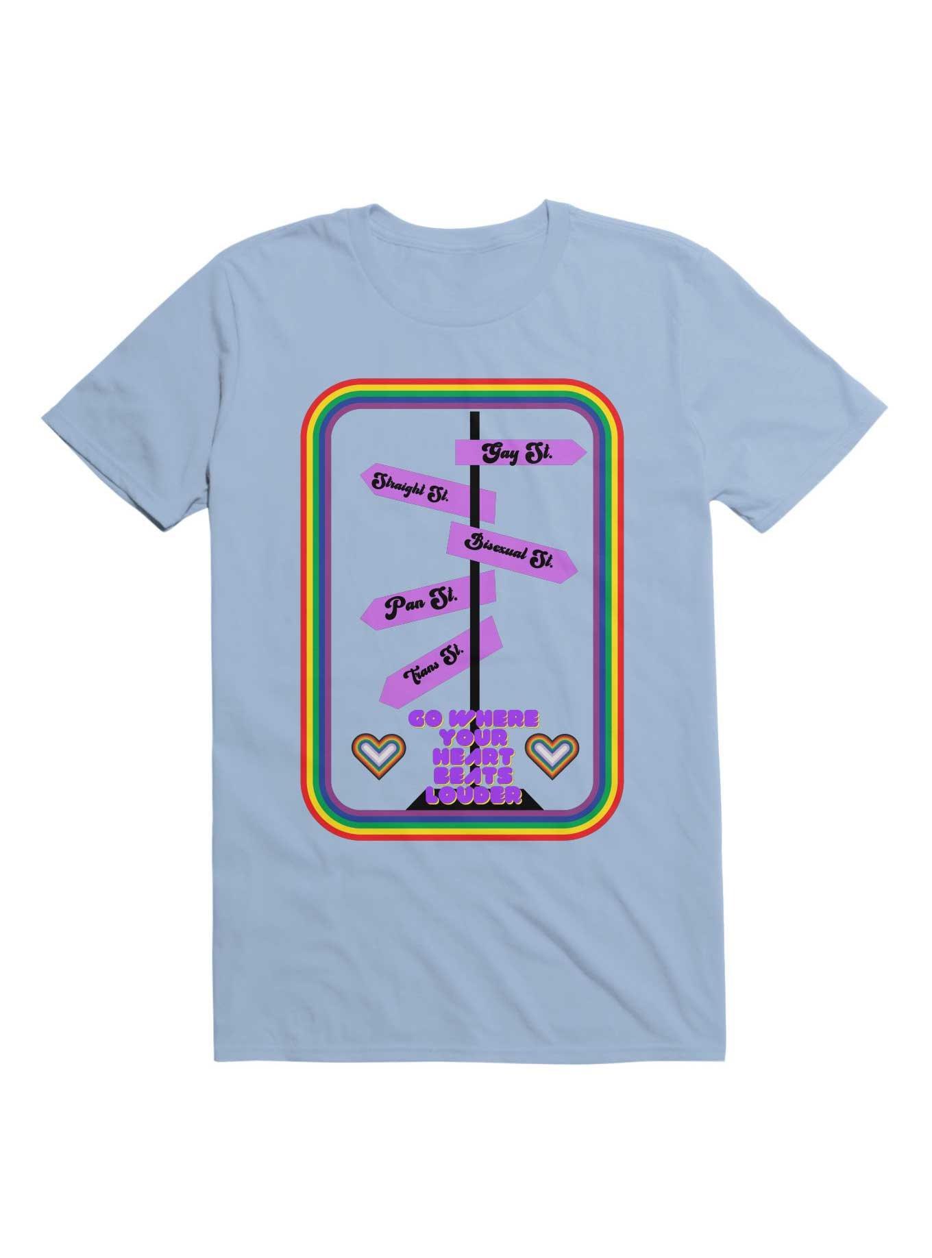 Go Where Your Heart Beats Louder T-Shirt, LIGHT BLUE, hi-res