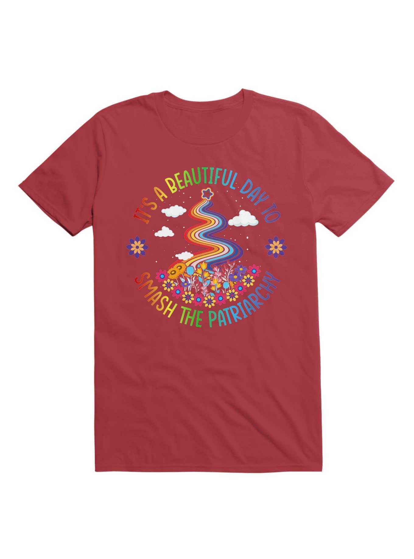 It's A Beautiful Day To Smash The Patriarchy T-Shirt, , hi-res