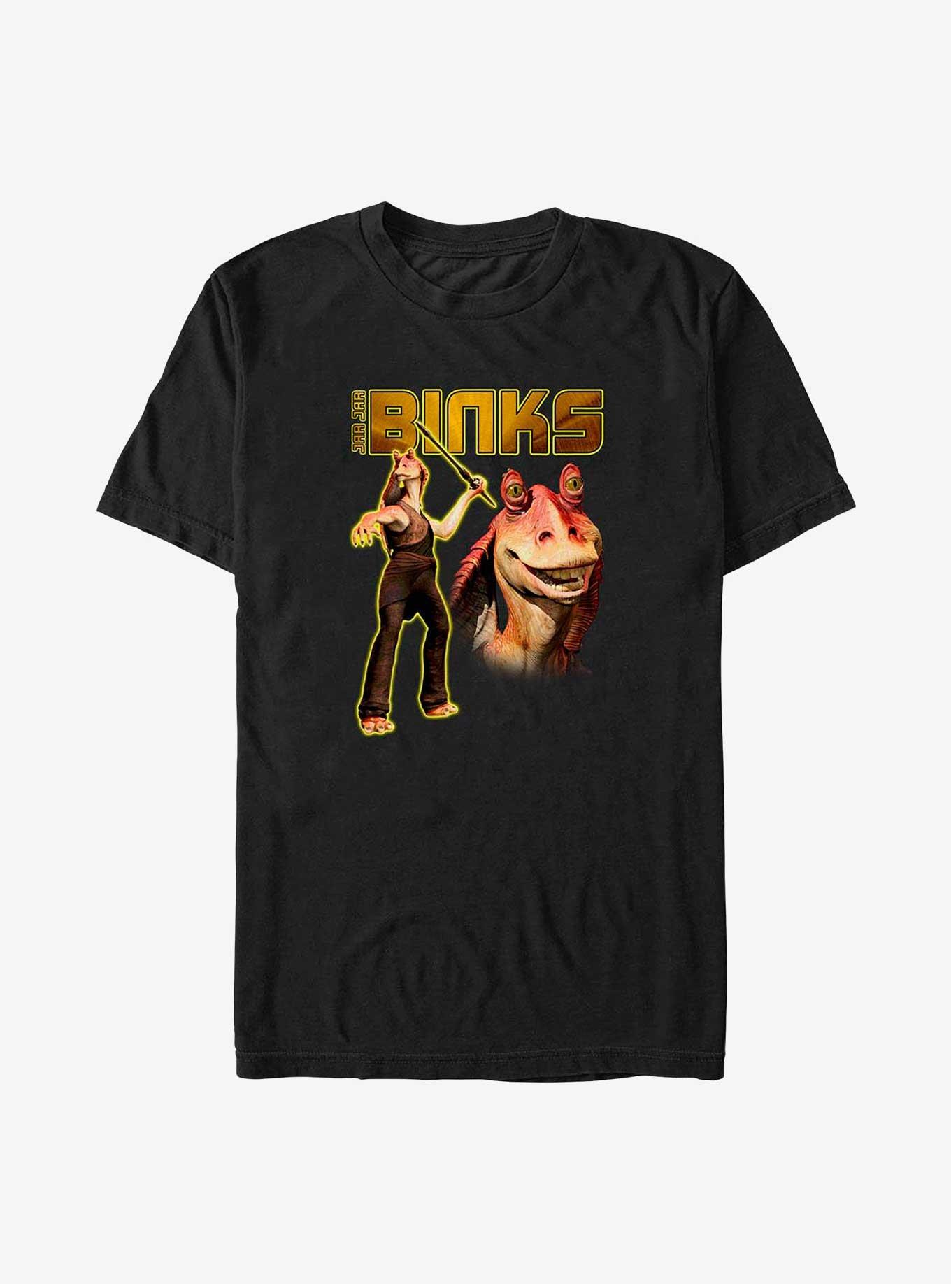 Star Wars Jar Jar Binks Starshots Big & Tall T-Shirt, BLACK, hi-res