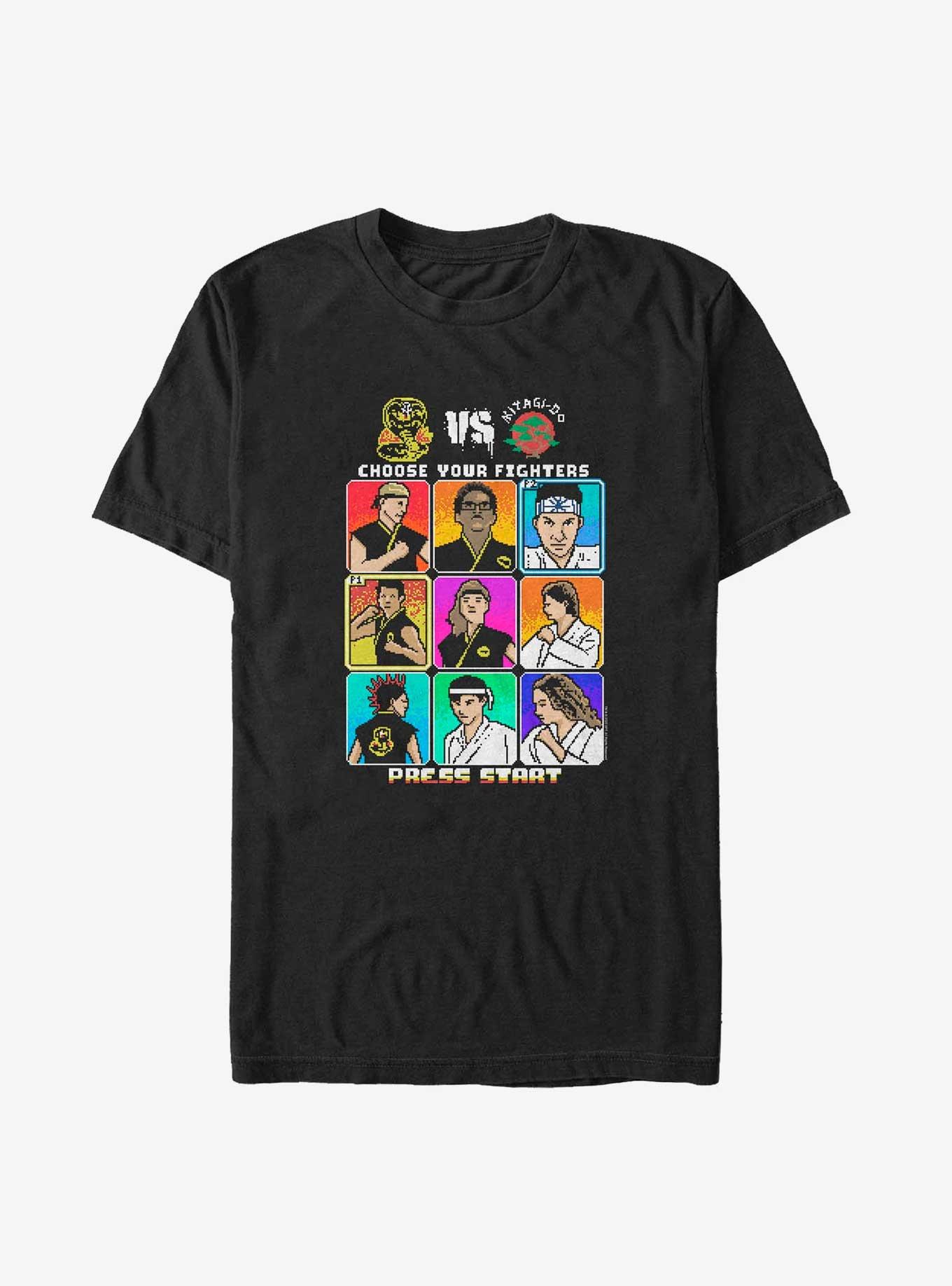 Cobra Kai 8 Bit Character Select Screen Big & Tall T-Shirt, , hi-res