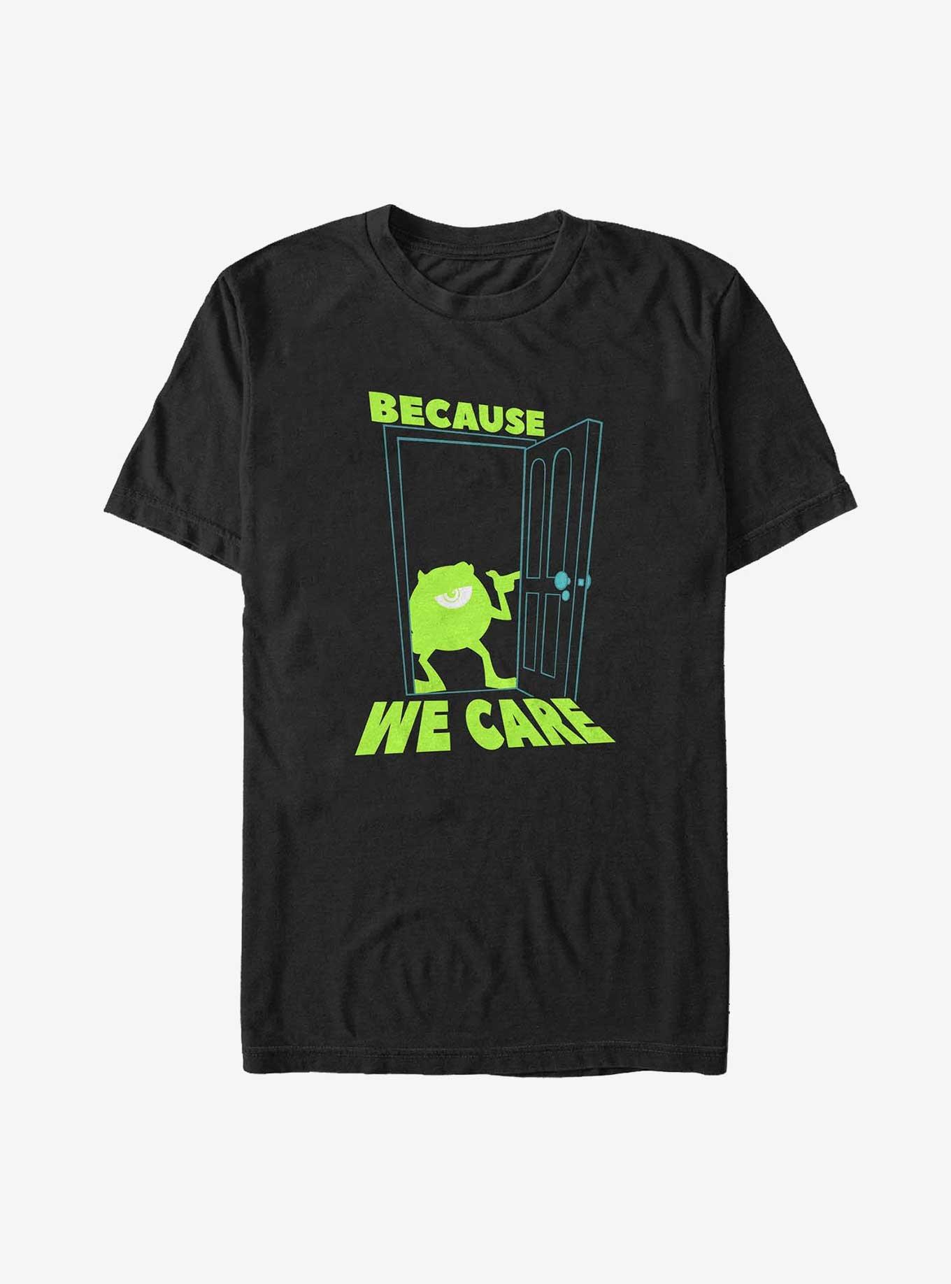 Disney Pixar Monsters University Mike Because We Care Big & Tall T-Shirt, BLACK, hi-res