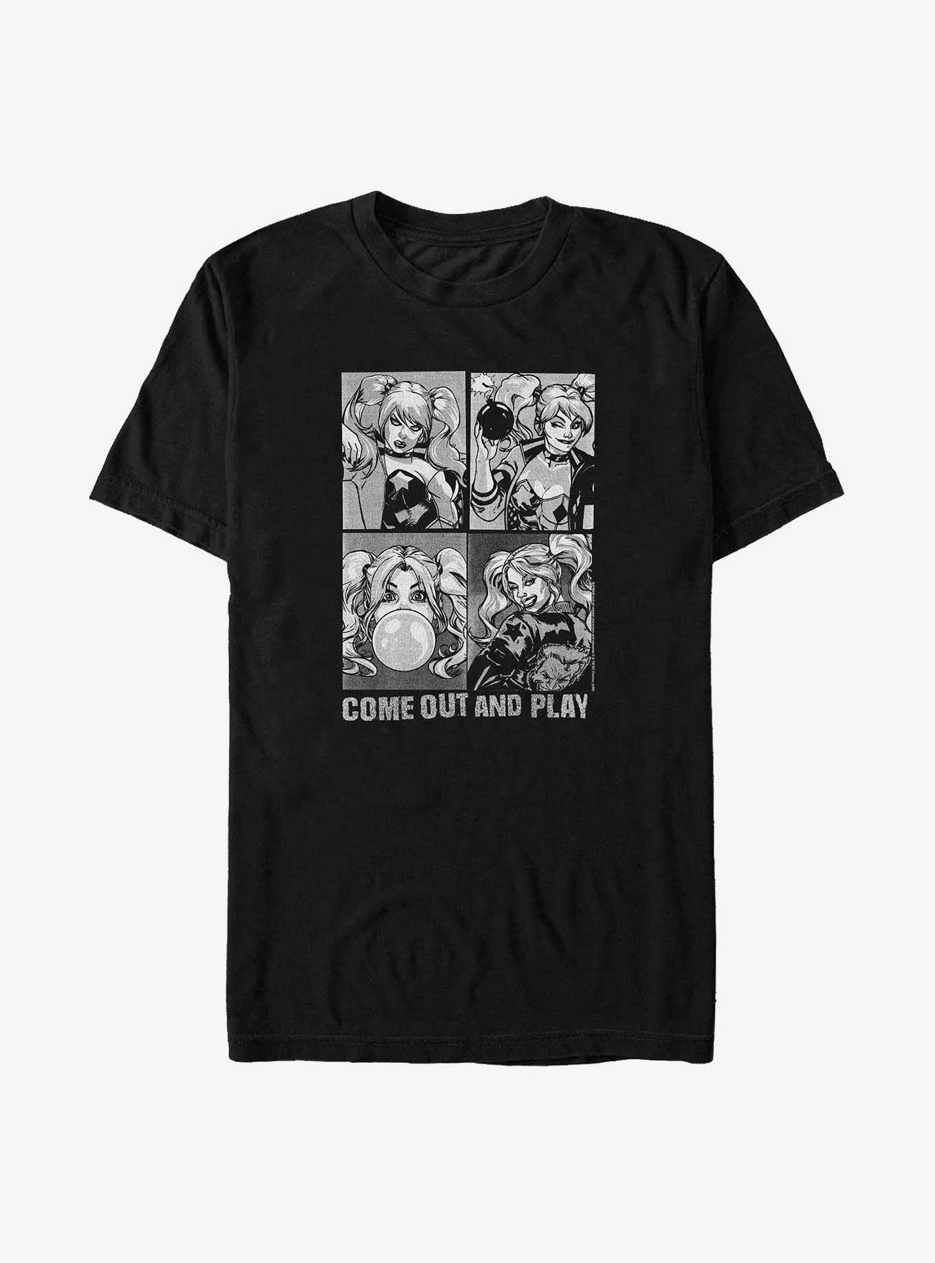 DC Comics Batman Harley Quinn Come Out and Play Poster Big & Tall T-Shirt, , hi-res