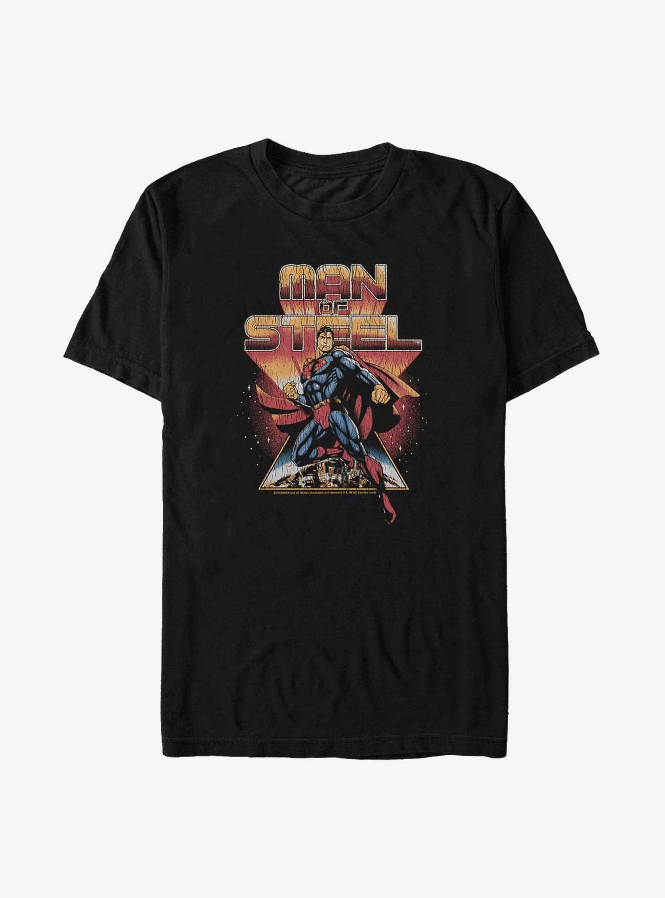 DC Comics Superman Steel Man Big & Tall T-Shirt, BLACK, hi-res