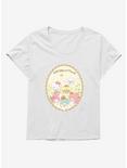 Hello Kitty And Friends Mushroom Cupcakes Womens T-Shirt Plus Size, WHITE, hi-res