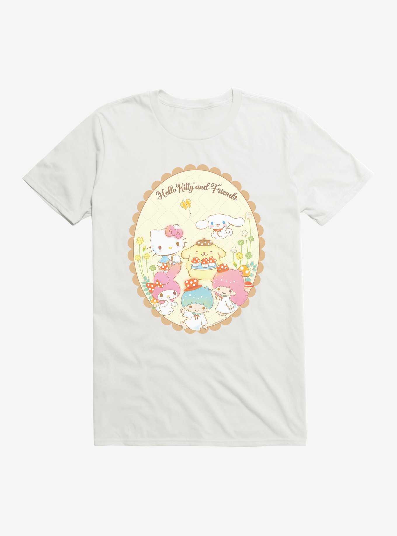 Hello Kitty And Friends Mushroom Cupcakes T-Shirt, , hi-res