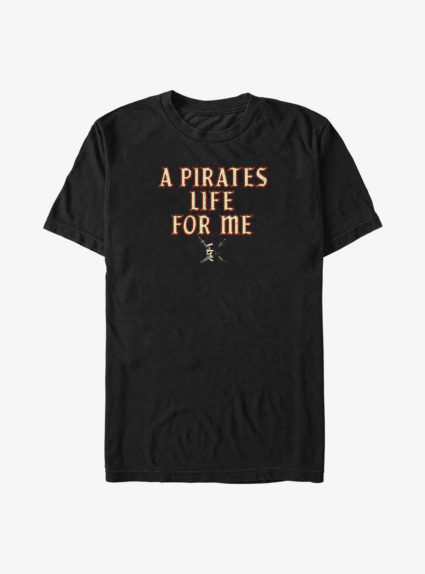 Disney Pirates of the Caribbean A Pirates Life For Me Big & Tall T-Shirt, BLACK, hi-res