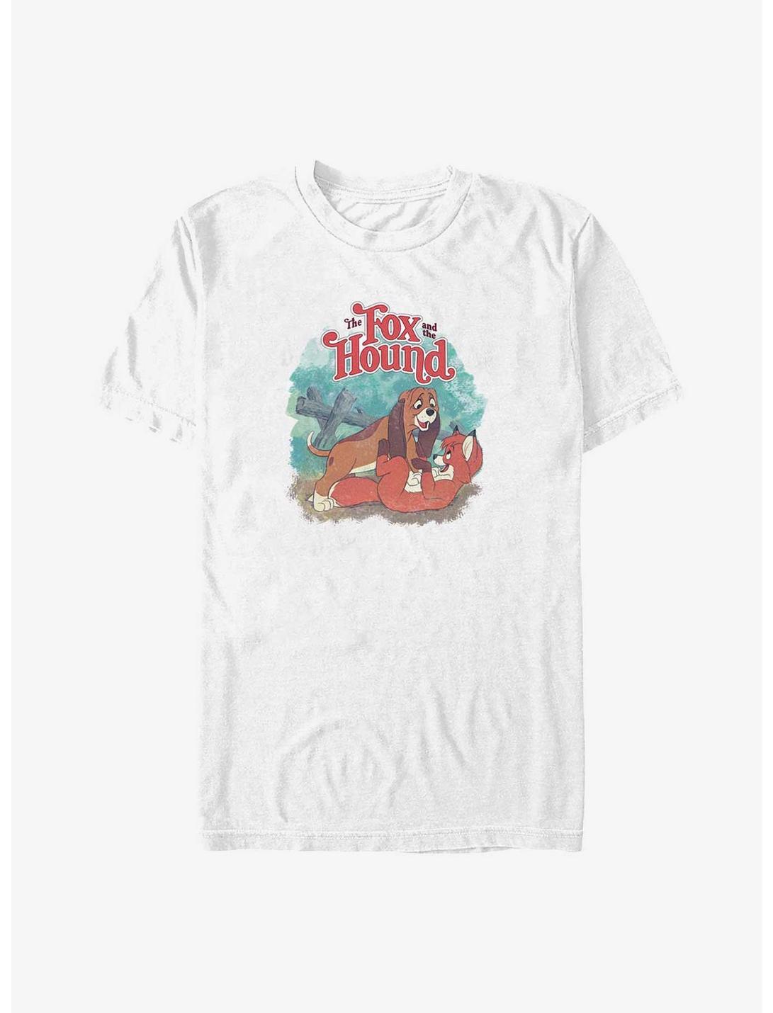 Disney The Fox and the Hound Classic Friends Big & Tall T-Shirt, WHITE, hi-res