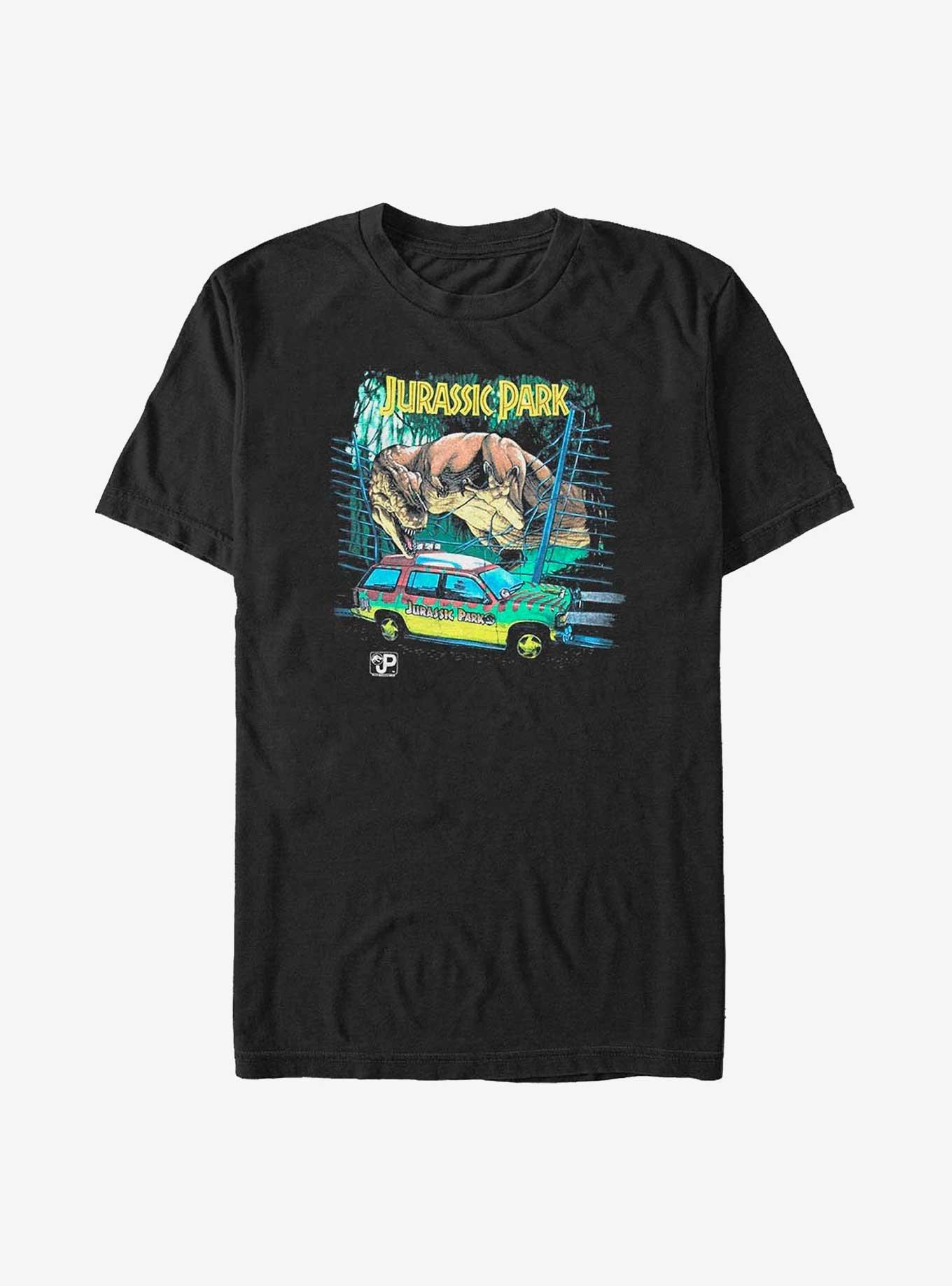 Jurassic Park Vintage Jurassic Drive Big & Tall T-Shirt, BLACK, hi-res