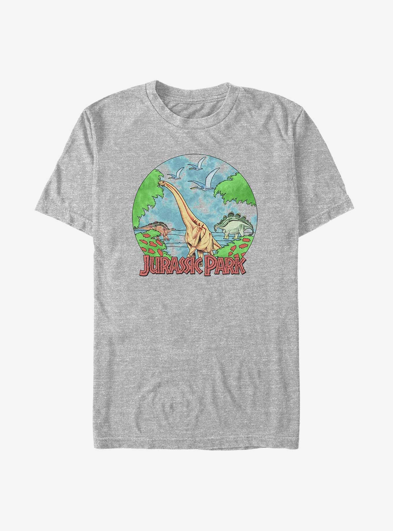 Jurassic Park Retro Jurassic Globe Big & Tall T-Shirt, , hi-res