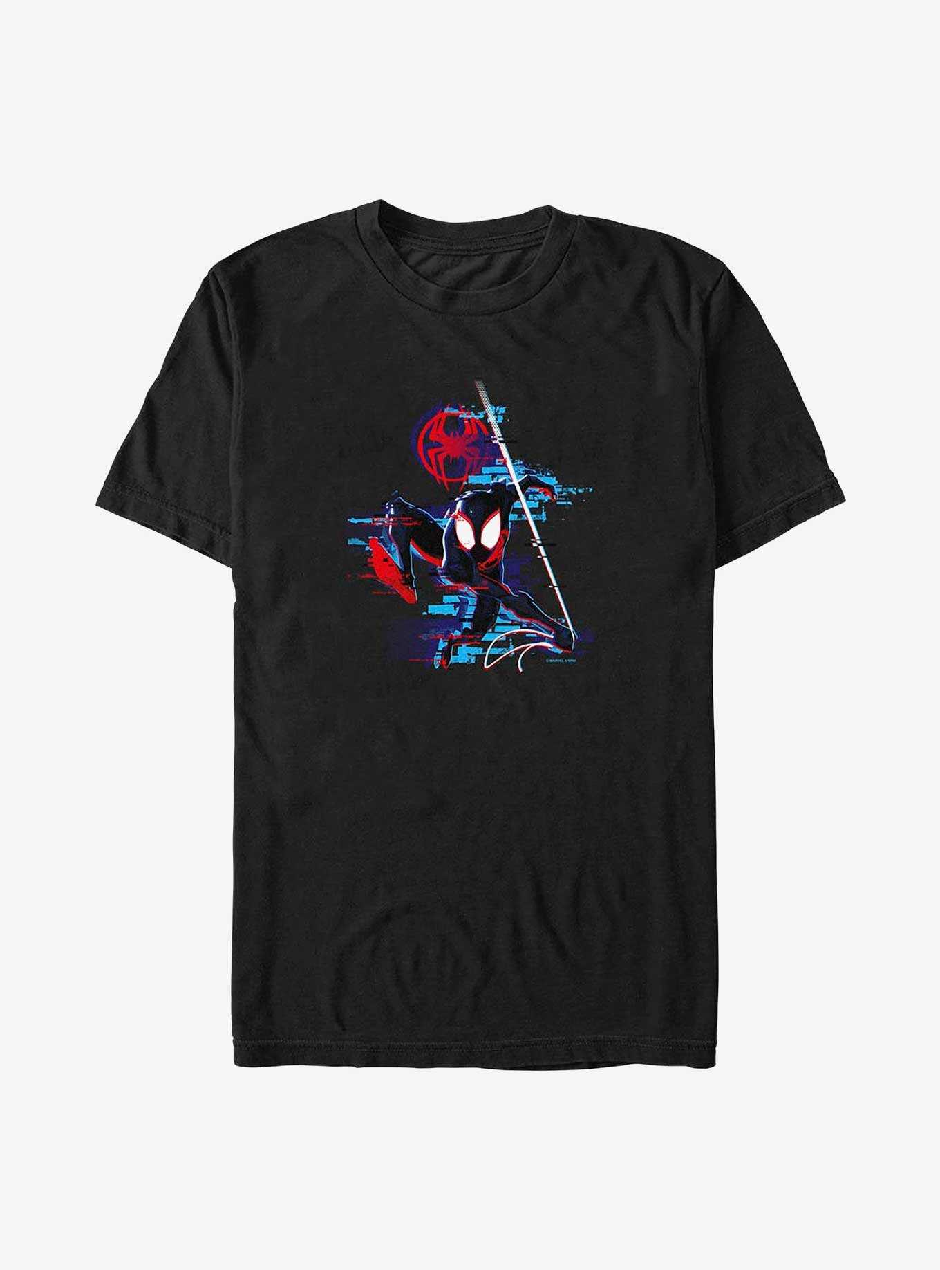 Marvel Spider-Man: Across The Spider-Verse Glitchy Miles Morales Big & Tall T-Shirt, , hi-res