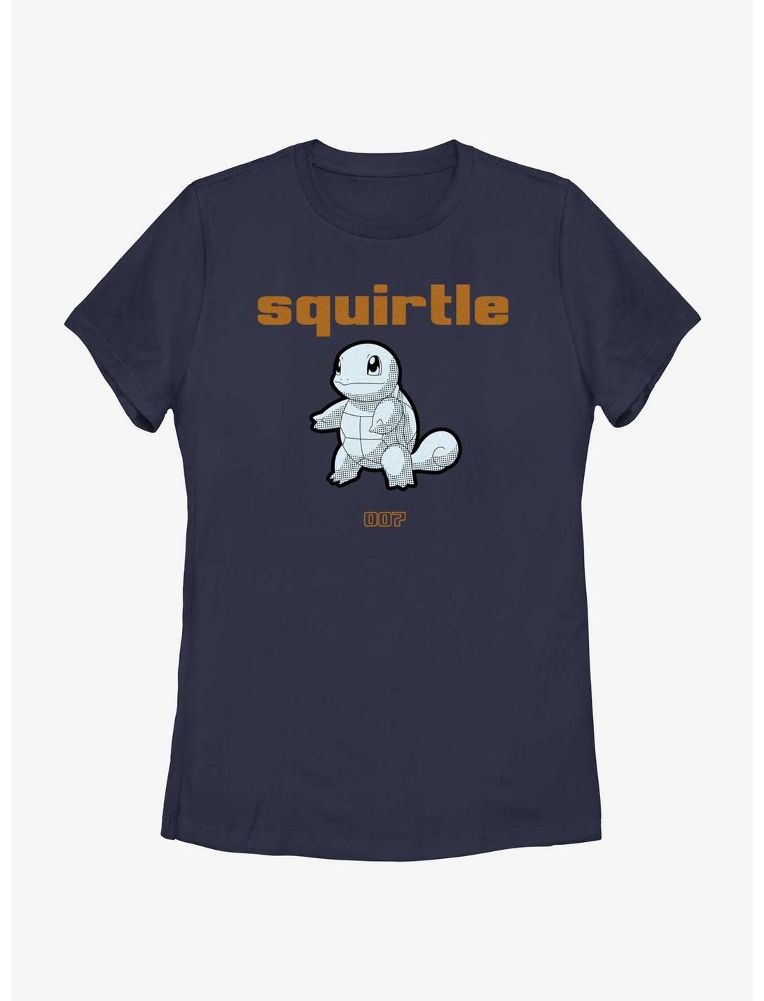 Pokemon Squirtle 007 Womens T-Shirt, NAVY, hi-res