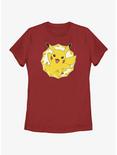 Pokemon Pikachu Kaleidoscope Frame Womens T-Shirt, RED, hi-res