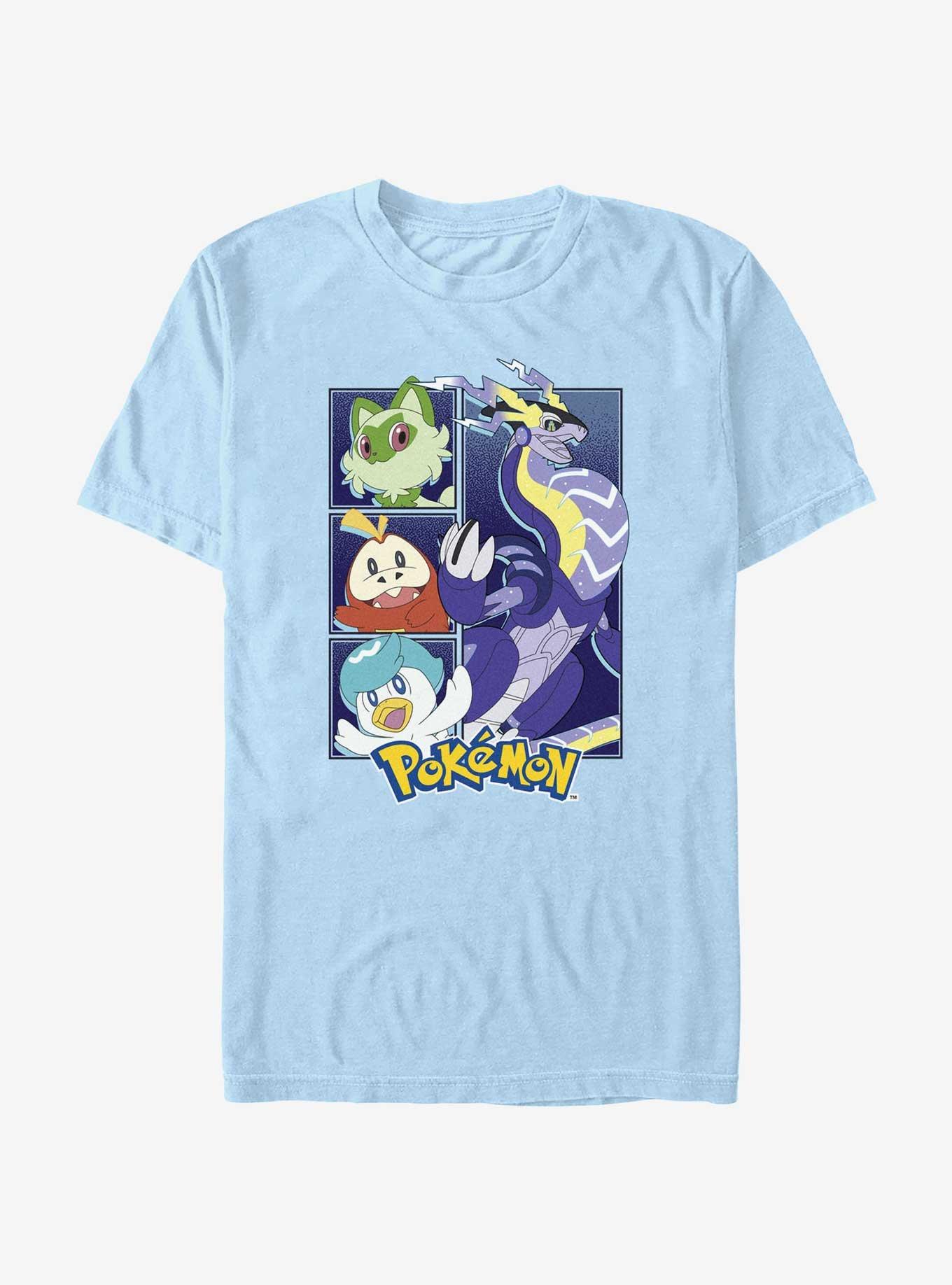 Pokemon Scarlet & Violet Starters T-Shirt, LT BLUE, hi-res