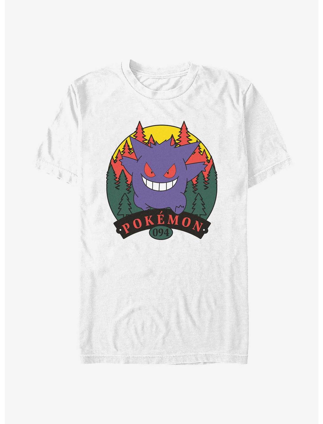 Pokemon Gengar Forest Attack T-Shirt, WHITE, hi-res