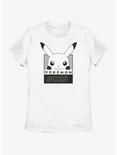 Pokemon Pikachu Face Number Womens T-Shirt, WHITE, hi-res