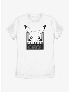 Pokemon Pikachu Face Number Womens T-Shirt, , hi-res