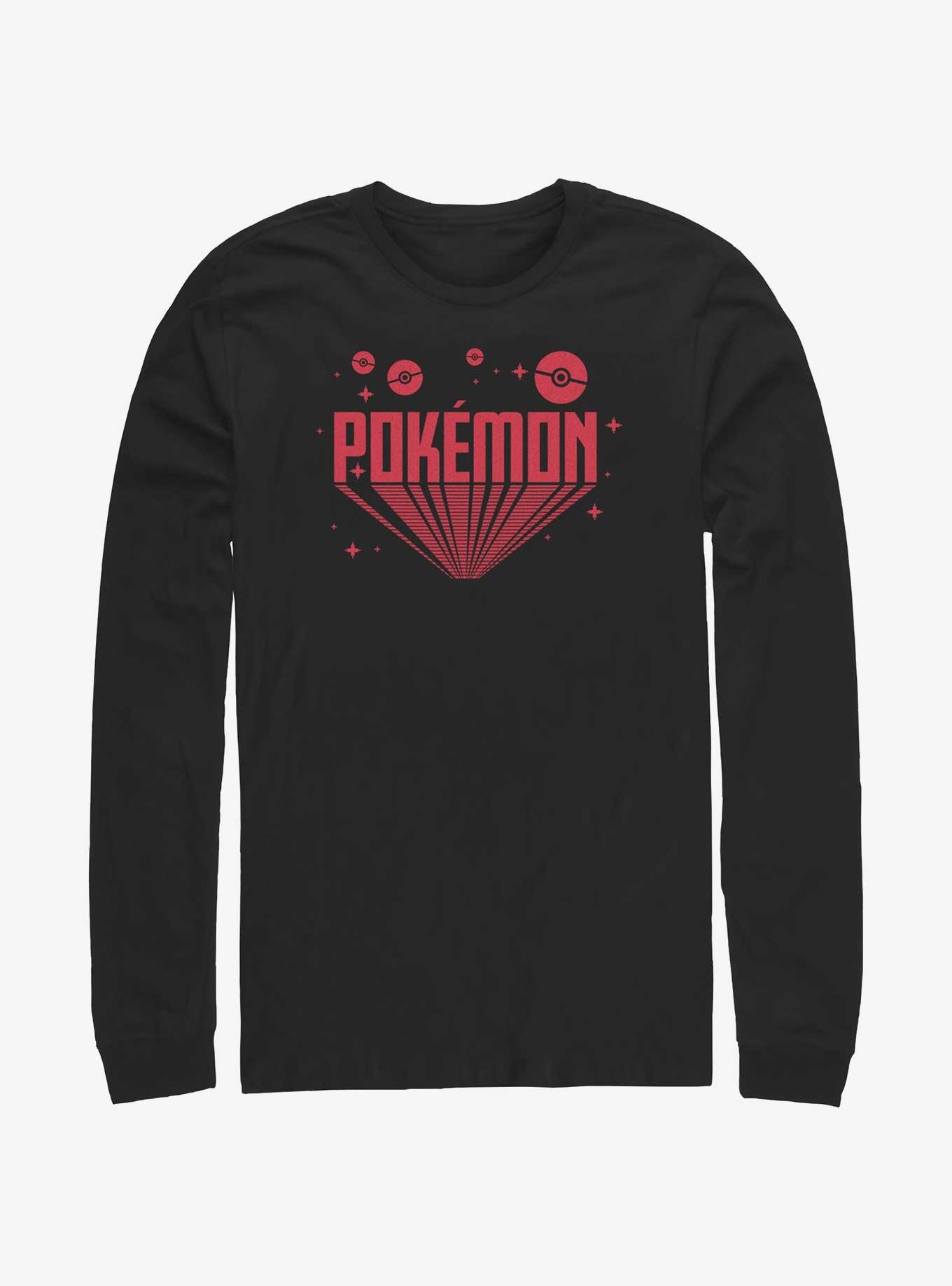Pokemon Retro Title Long-Sleeve T-Shirt, , hi-res