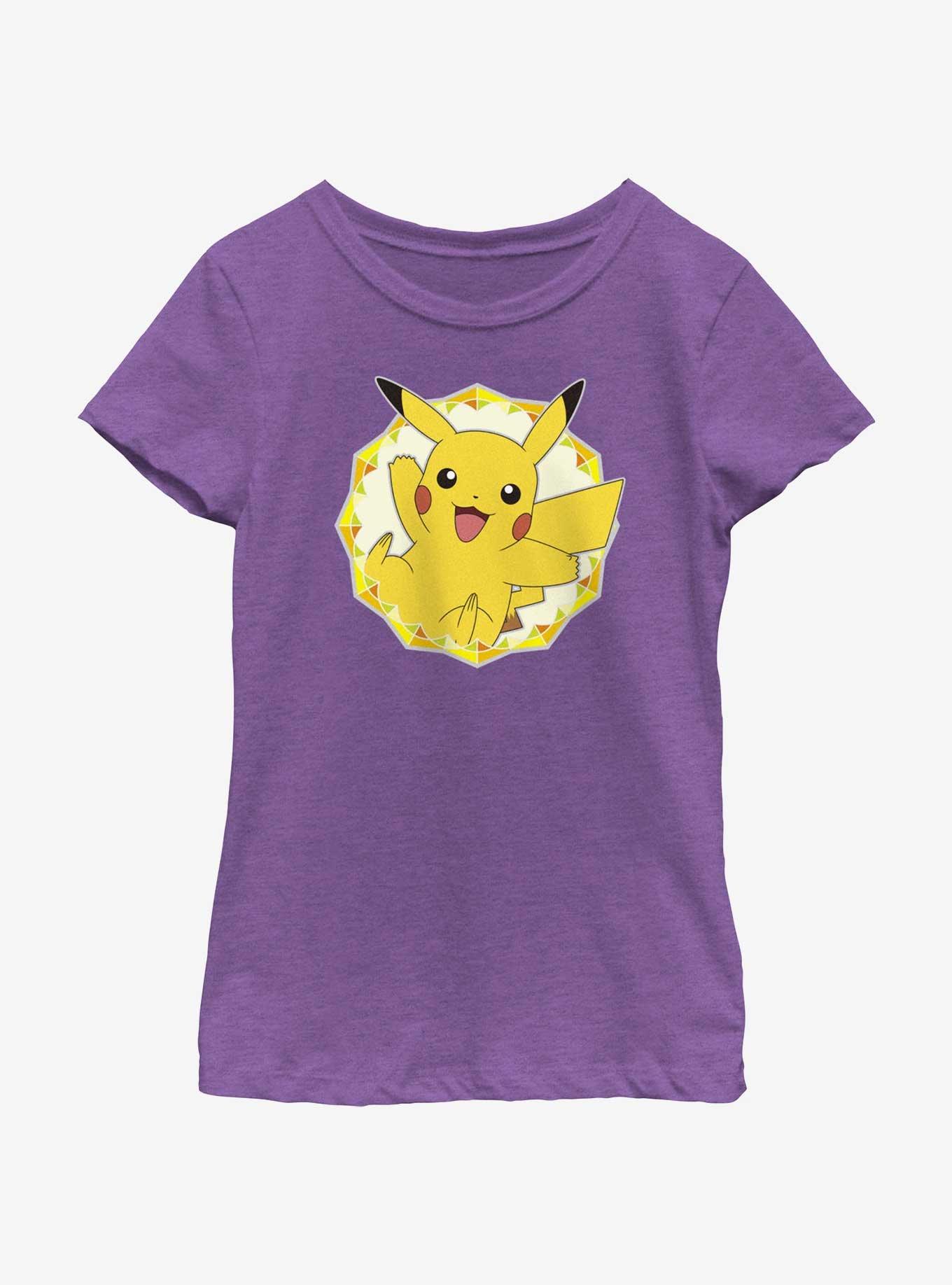 Pokemon Pikachu Kaleidoscope Frame Youth Girls T-Shirt, , hi-res