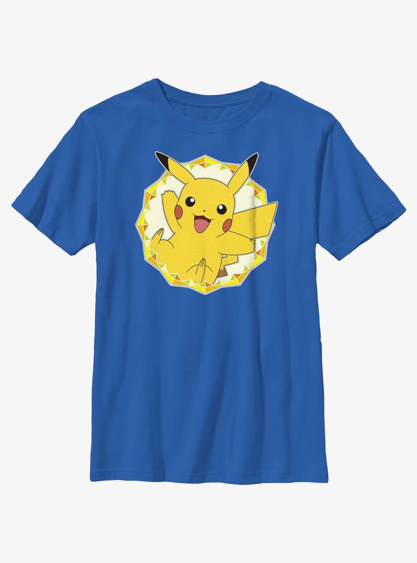Pokemon Pikachu Kaleidoscope Frame Youth T-Shirt, , hi-res