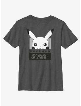Pokemon Pikachu Face Number Youth T-Shirt, , hi-res