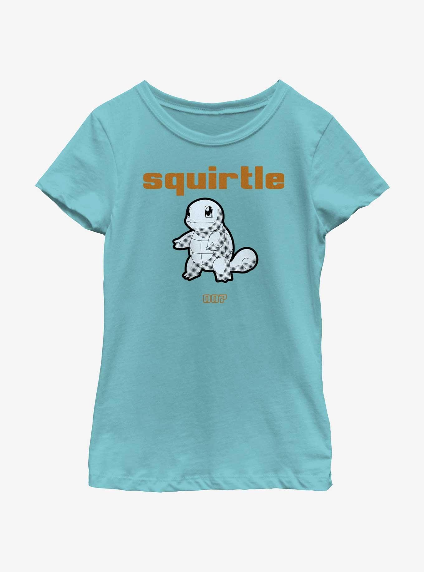 Pokemon Squirtle 007 Youth Girls T-Shirt, TAHI BLUE, hi-res