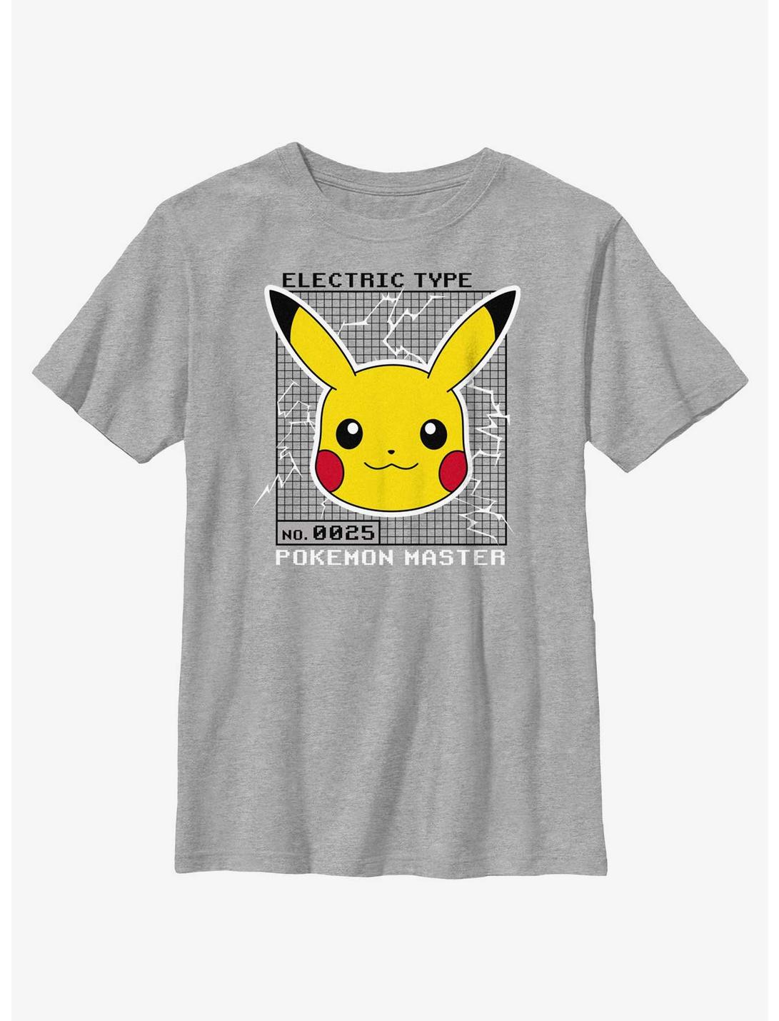 Pokemon Pikachu Electric Type Youth T-Shirt, ATH HTR, hi-res