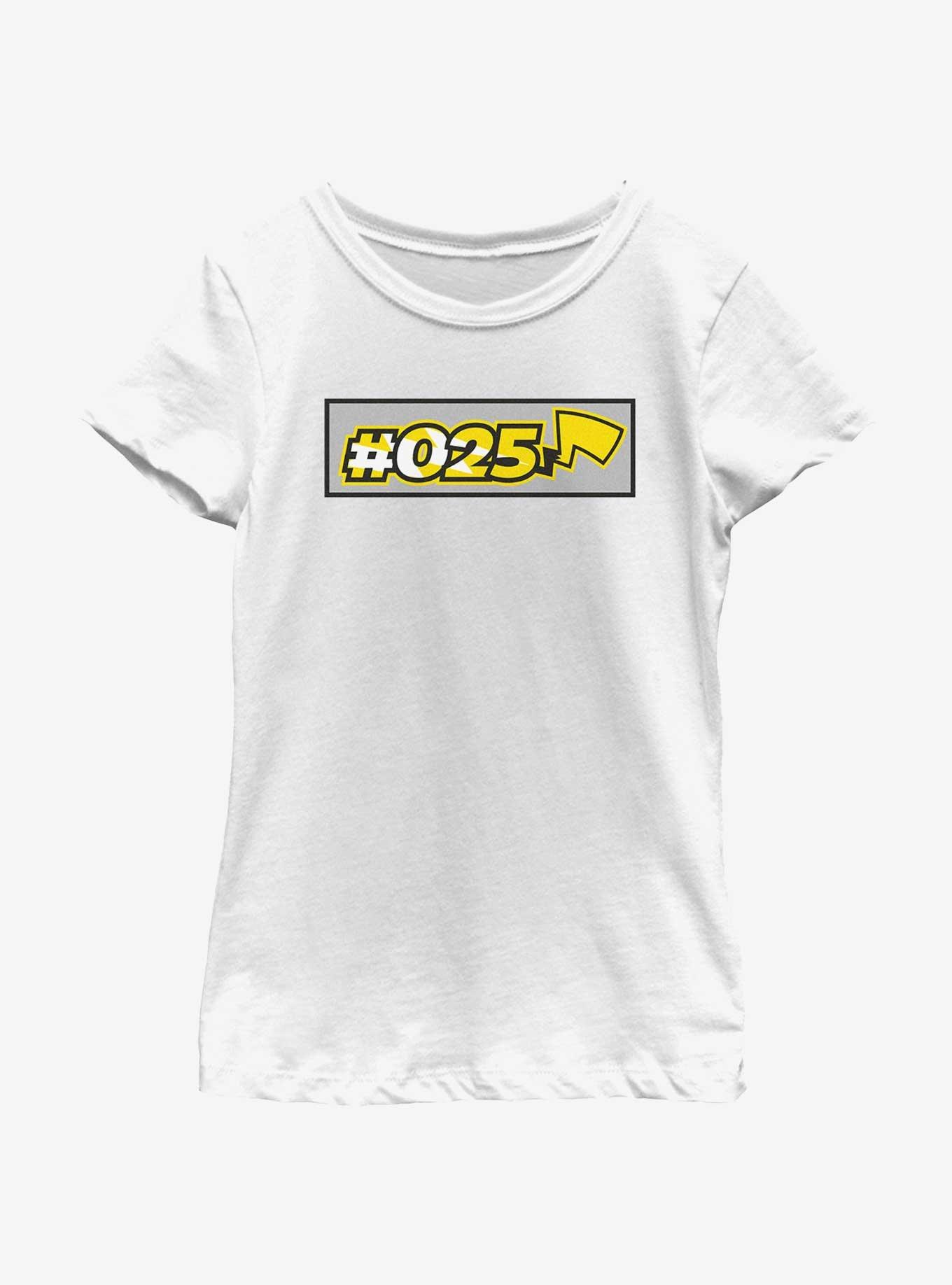 Pokemon Pikachu Hashtag 025 Tail Youth Girls T-Shirt, , hi-res