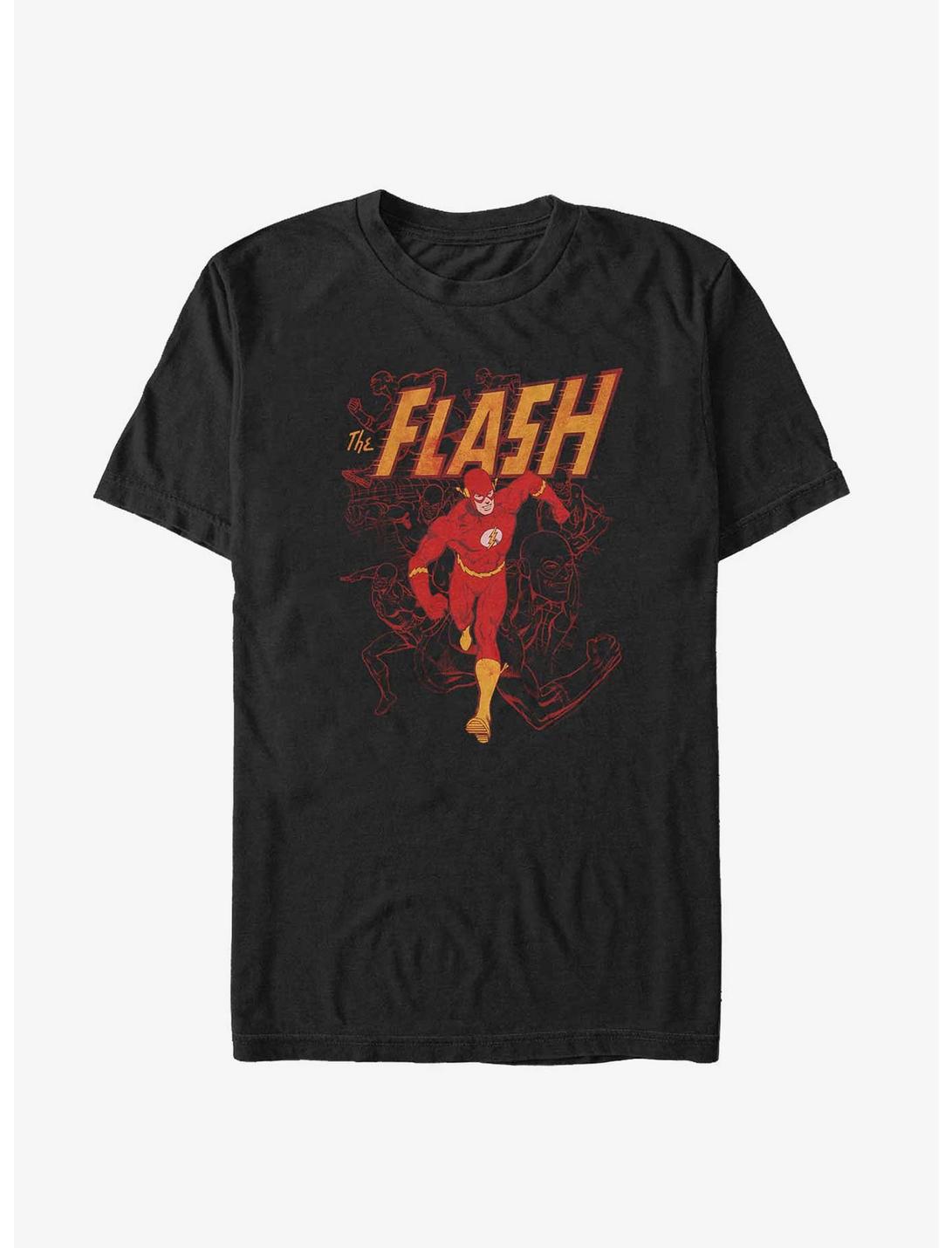DC Comics The Flash Hero Run Big & Tall T-Shirt, BLACK, hi-res