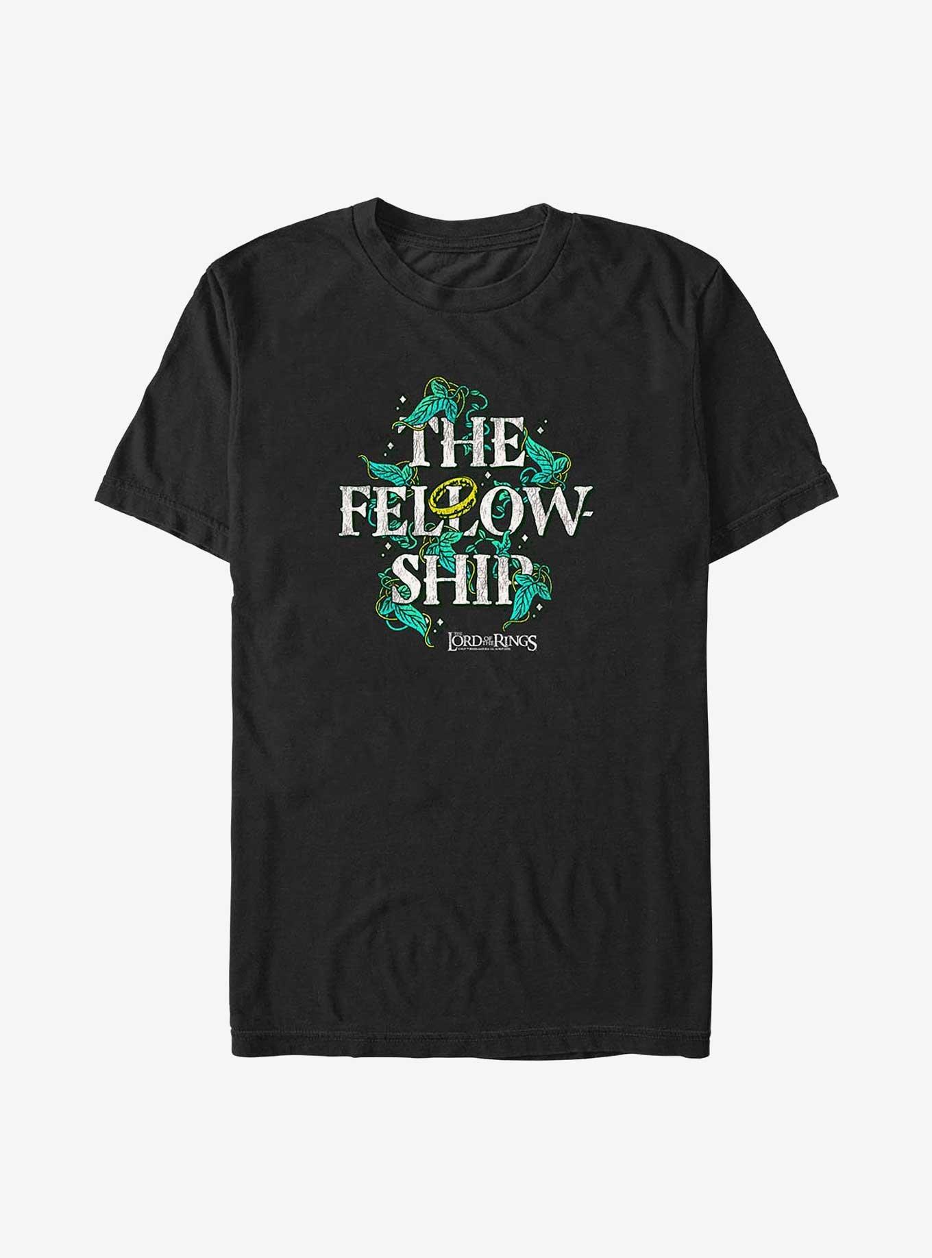 Camiseta The Lord Of The Rings The Fellowship - Licencia Oficial, 100% Algodón, Diseño De La Comunidad Del Anillo