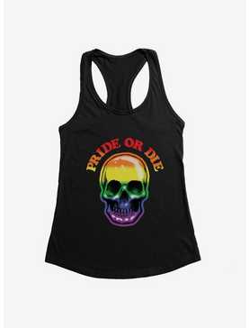 Pride Rainbow Skull Pride Or Die Girls Tank, , hi-res