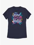 Disney The Little Mermaid Live Action Find Your Voice Sea Floral Womens T-Shirt, NAVY, hi-res