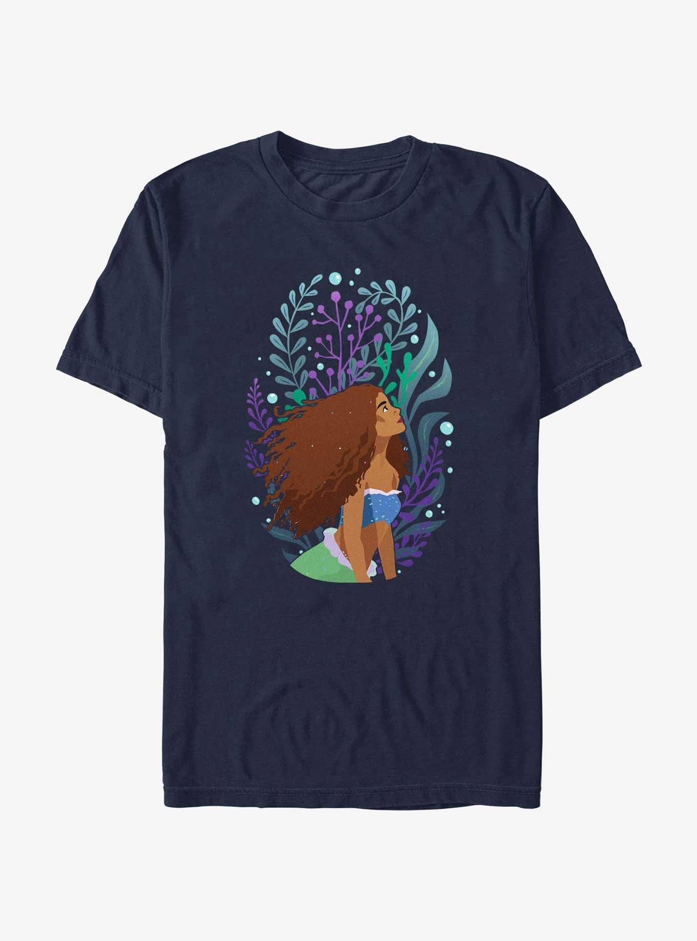 Disney The Little Mermaid Live Action Ariel Sea Plants Portrait T-Shirt, , hi-res