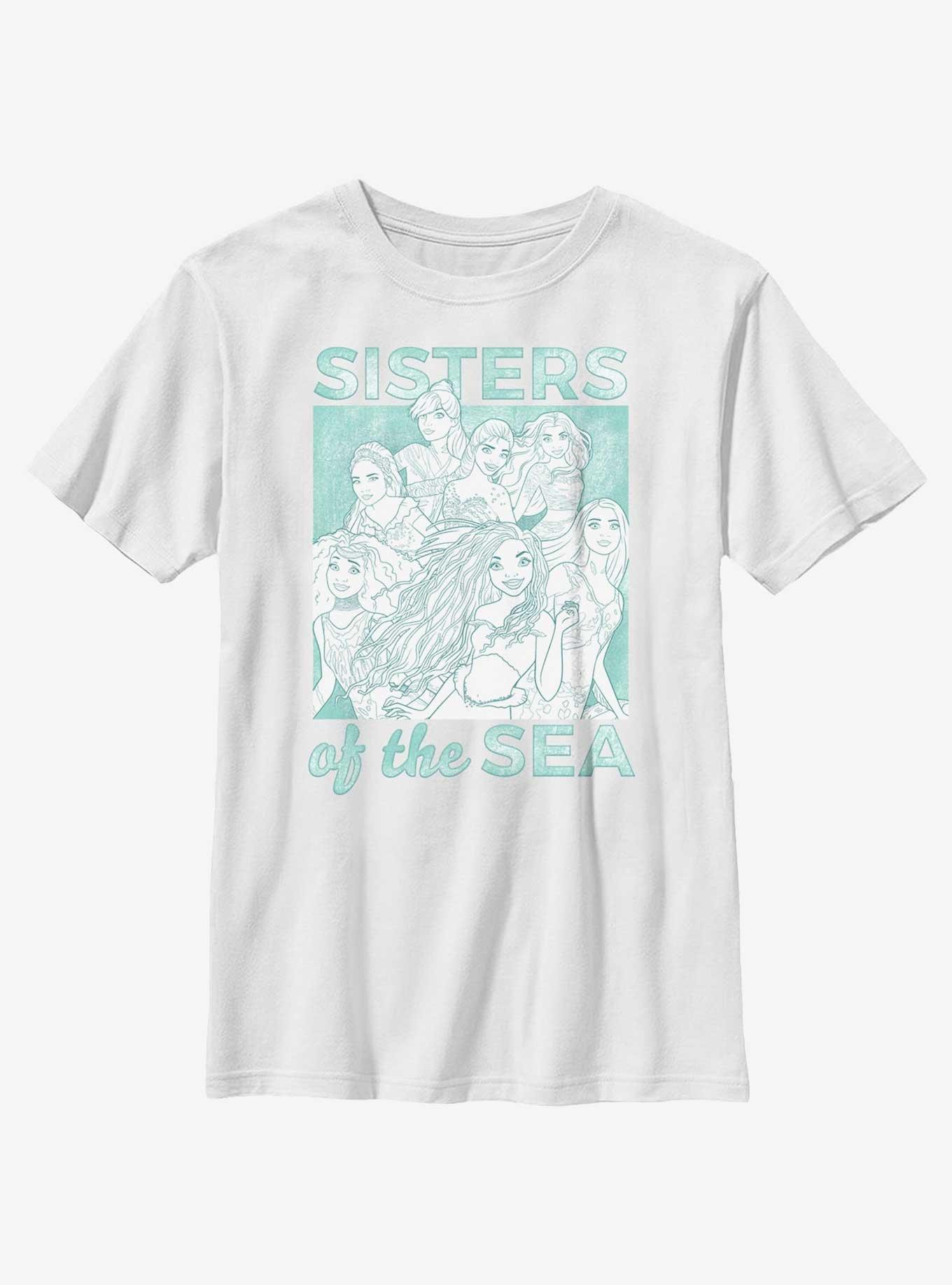 Disney The Little Mermaid Live Action Sisters of the Sea Youth T-Shirt, WHITE, hi-res