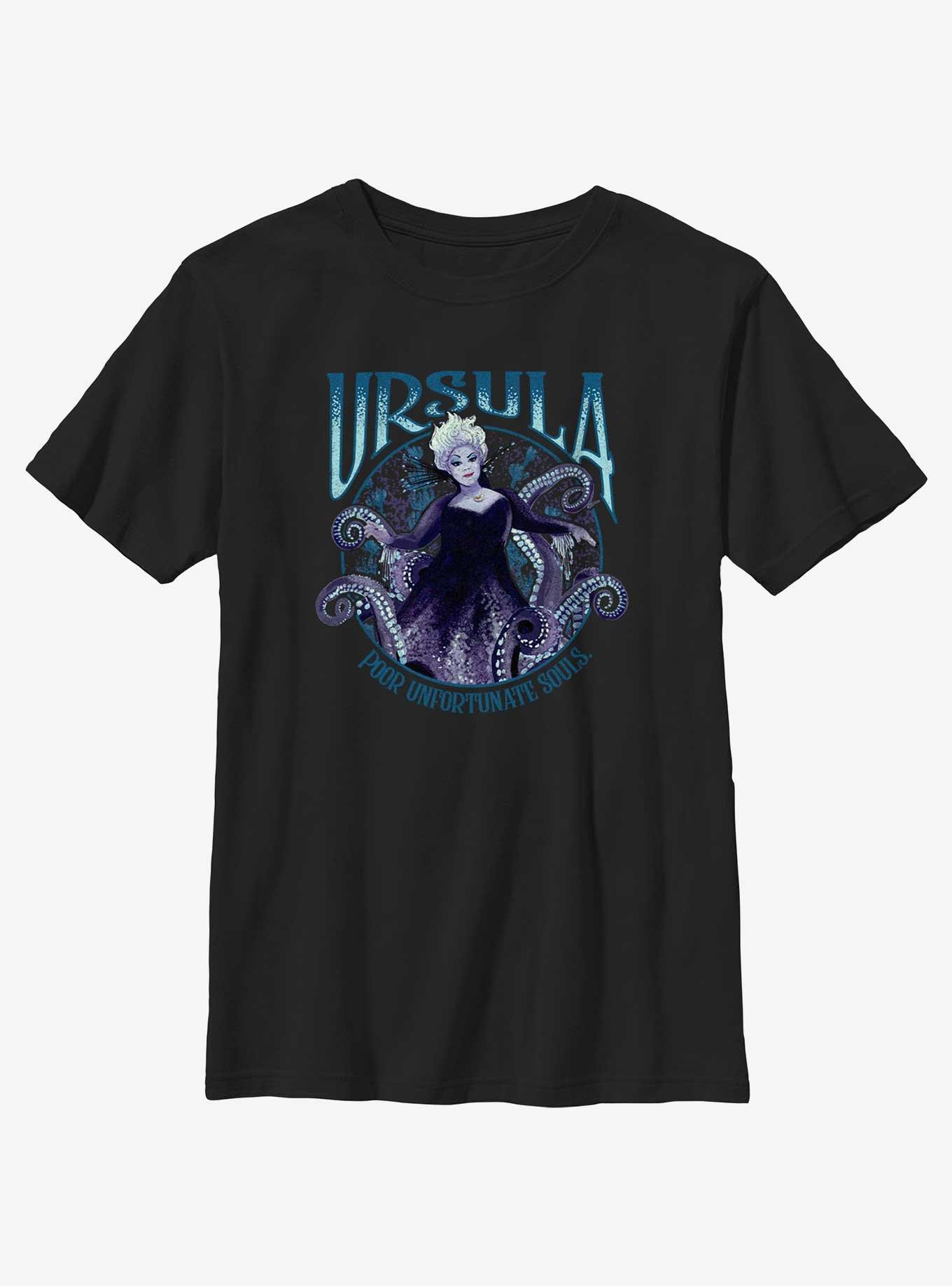 Disney The Little Mermaid Live Action Ursula Poor Unfortunate Souls Youth T-Shirt, BLACK, hi-res