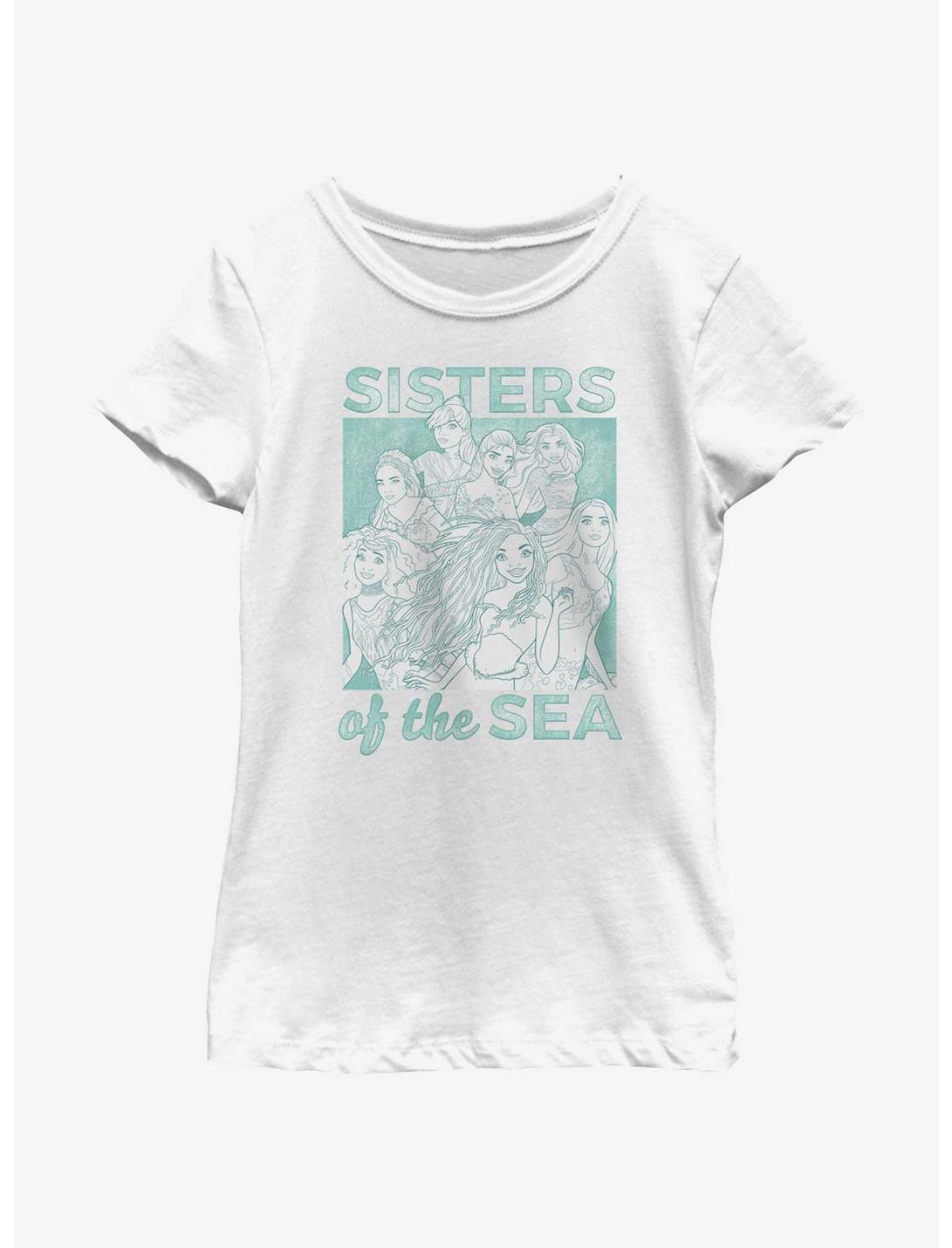 Disney The Little Mermaid Live Action Sisters of the Sea Youth Girls T-Shirt, WHITE, hi-res