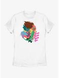 Disney The Little Mermaid Live Action Ariel With Flounder Womens T-Shirt, WHITE, hi-res