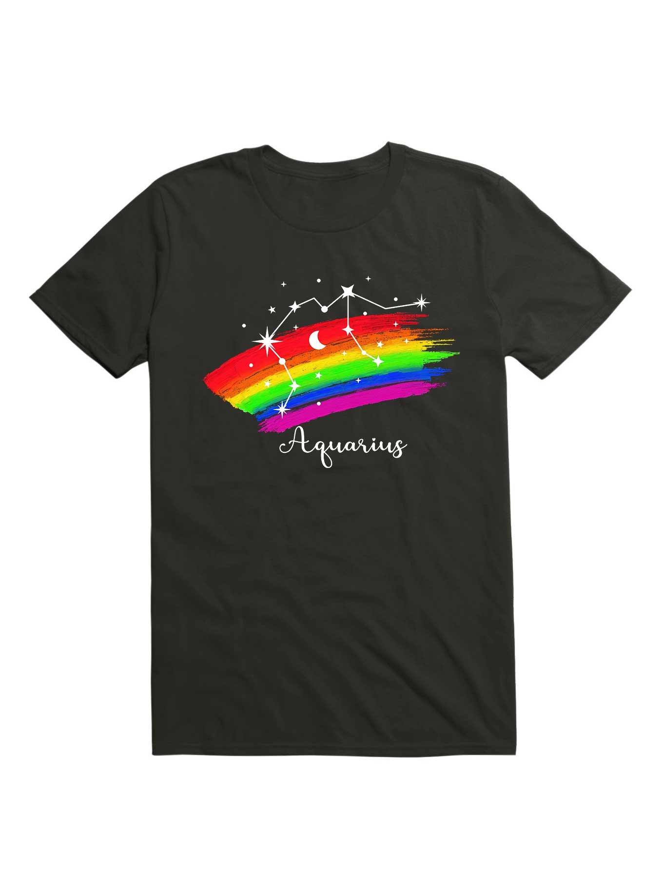 Aquarius Astrology Zodiac Sign LGBT T-Shirt, , hi-res