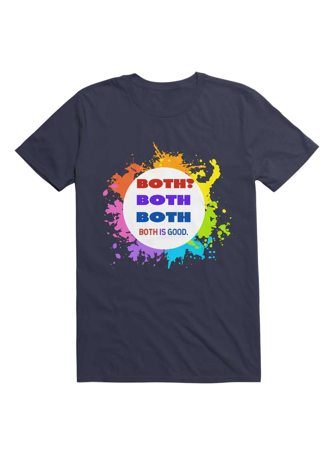 Bisexual. Both? Both. Both Is Good T-Shirt, NAVY, hi-res