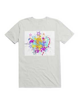 Heart Colorful With Stars Abstract T-Shirt, , hi-res