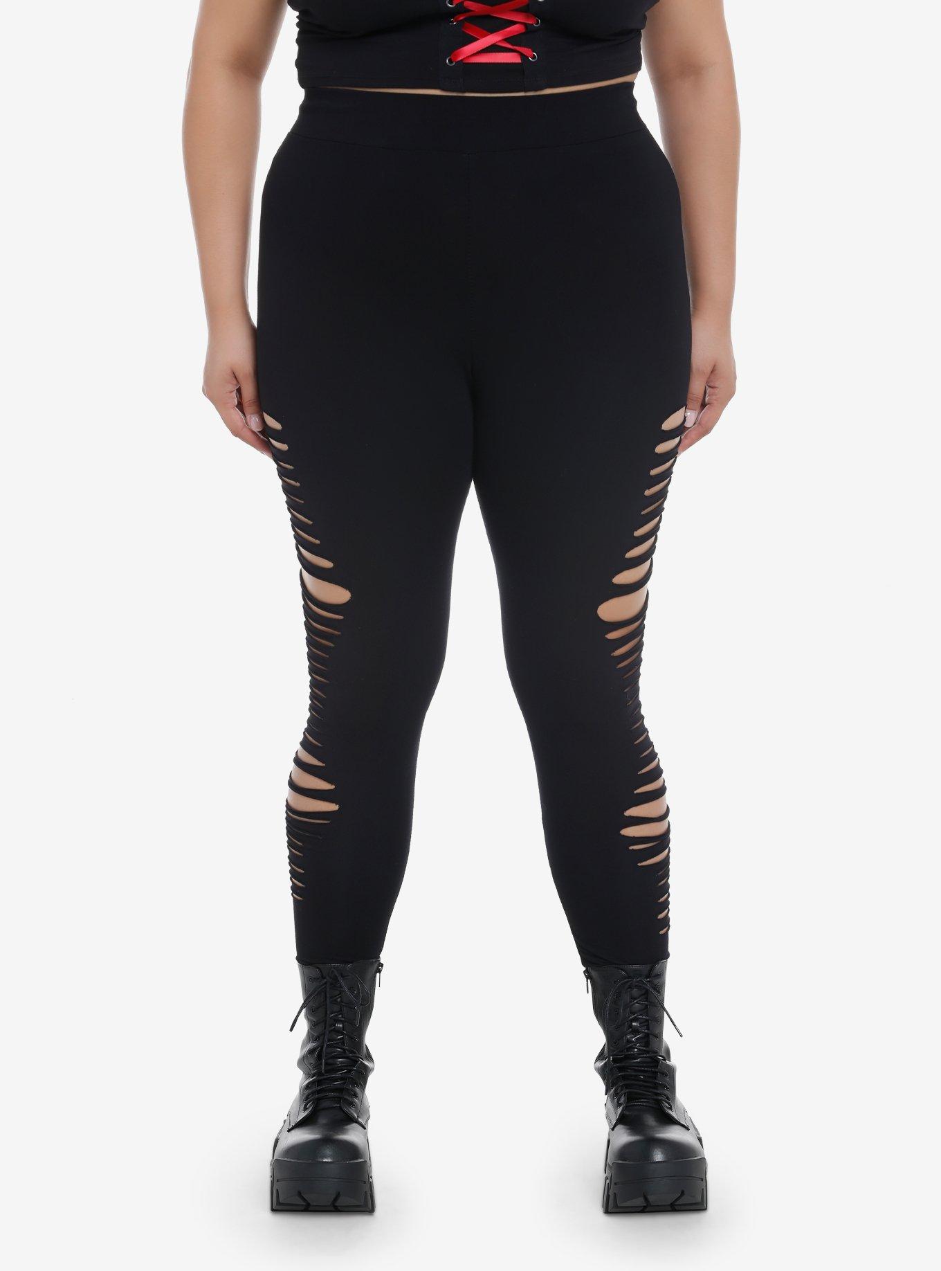 Plus Size Ripped Tights