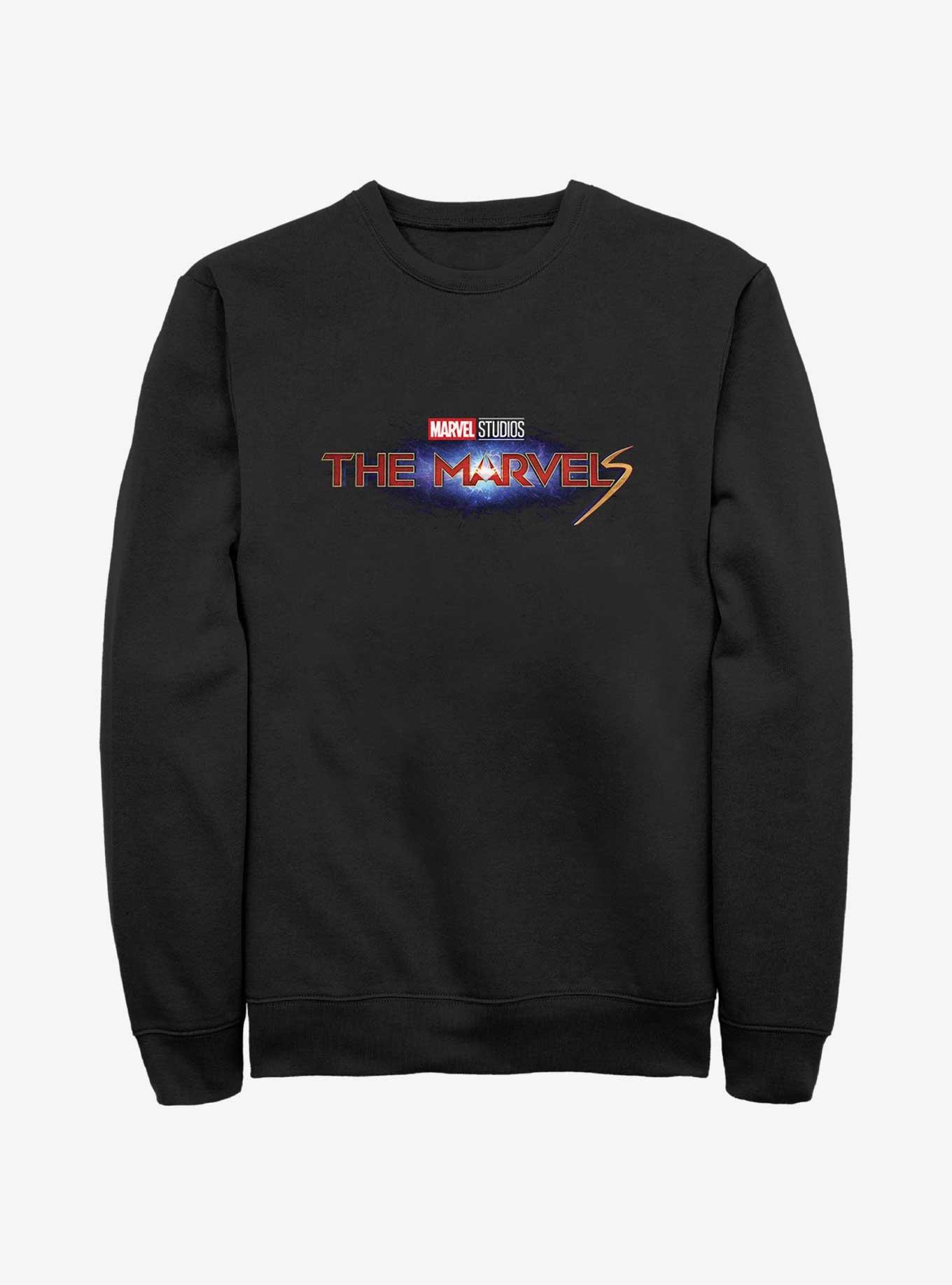 Marvel The Marvels Galaxy Logo Sweatshirt, BLACK, hi-res